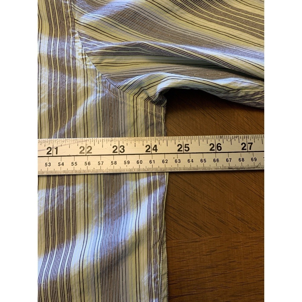 Tommy Bahama 20%‎ Silk XL Long Sleeve Button Up Shirt Striped Camp Beach - Picture 10 of 12